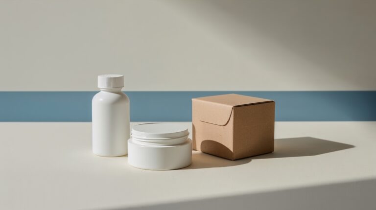 lucid-realism_Editorial_product_still_life_photograph_three_unlabeled_sealed_white_containers_-0